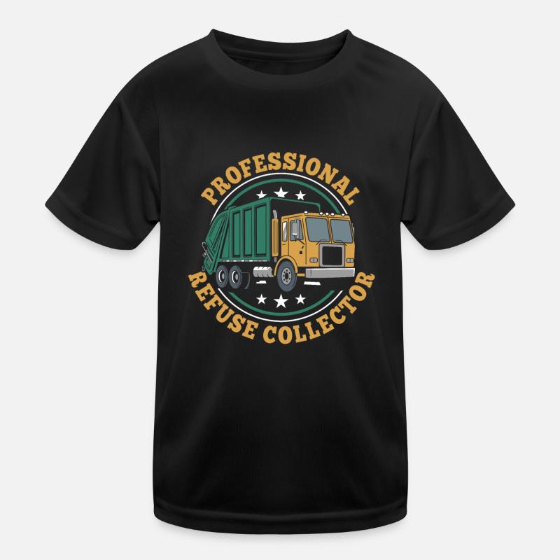 Garbage collector garbage man Kids Functional T-Shirt