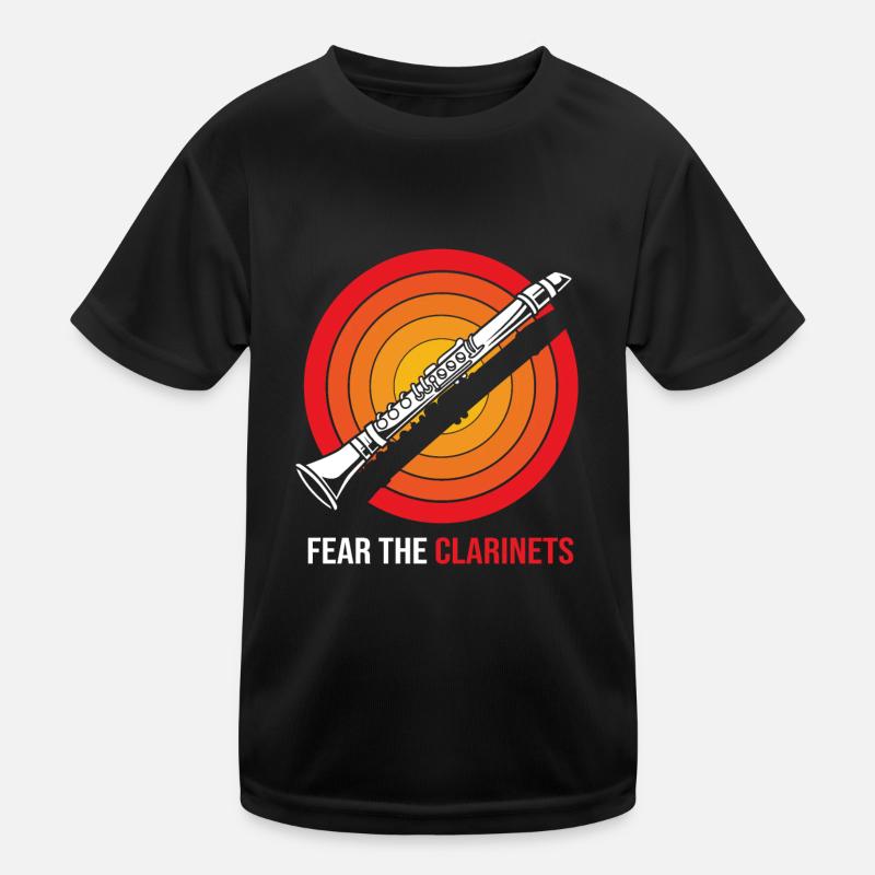 Klarinette Kinder Funktions-T-Shirt