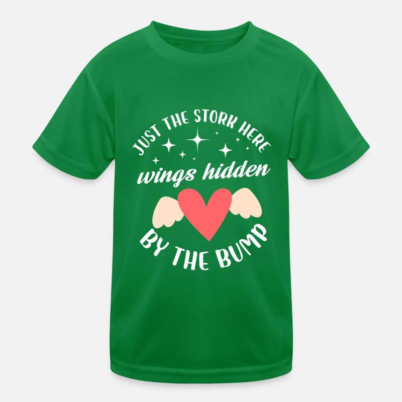 juste cigogne ici les ailes cachées par la bosse Design T-shirt sport Enfant