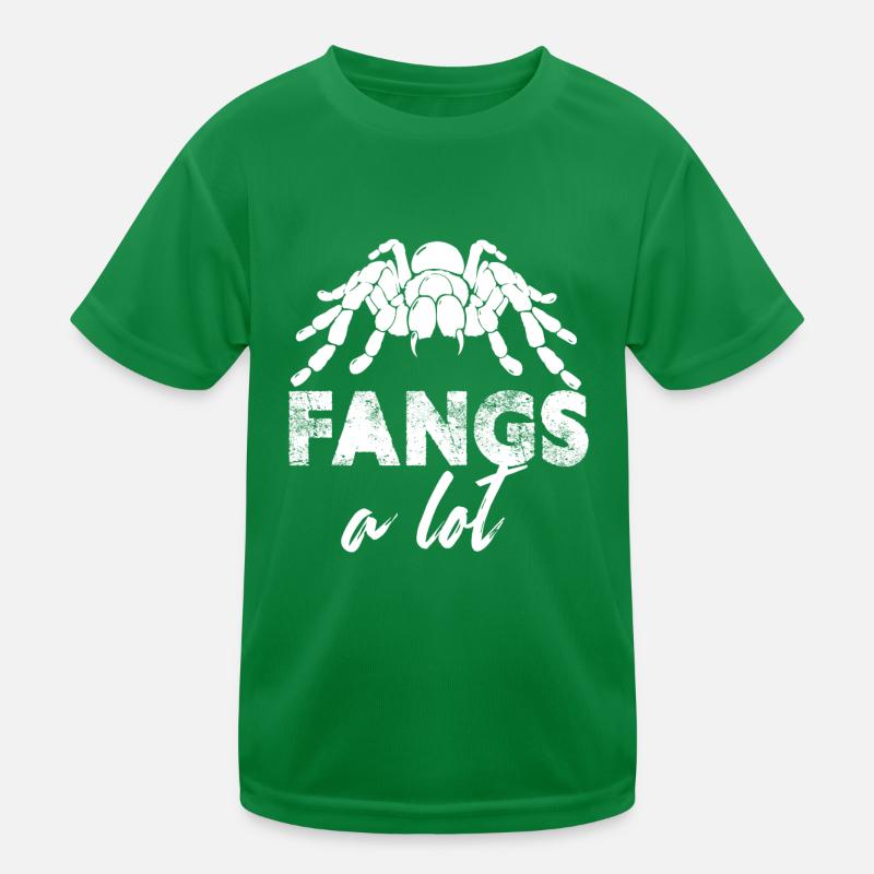 fangs a lot Design for a tarantula lover Kinder Funktions-T-Shirt