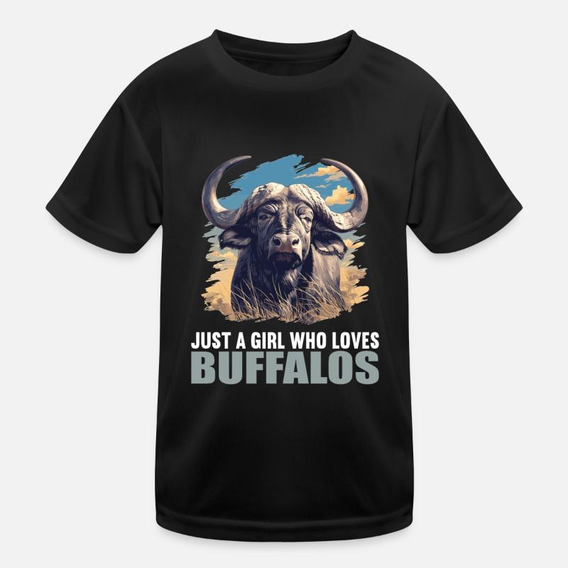 Buffalos Buffalo Büffel Kinder Funktions-T-Shirt