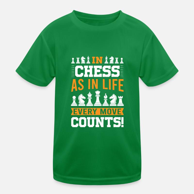 Aux échecs, comme dans la vie, chaque coup compte ! T-shirt sport Enfant