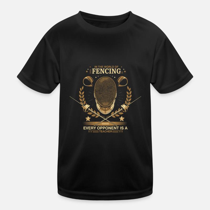 Dans le monde de l’escrime, chaque adversaire est un apprentissage T-shirt sport Enfant