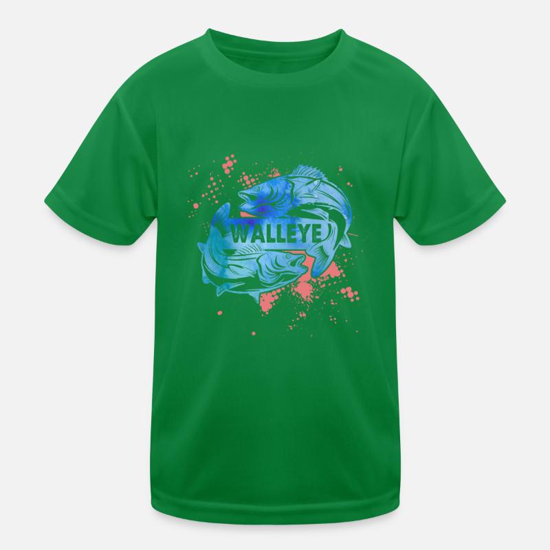 Awesome Walleye Kids Functional T-Shirt