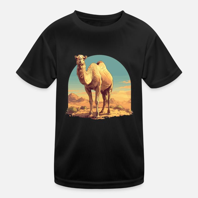 Camel Kamele Kamel Kinder Funktions-T-Shirt