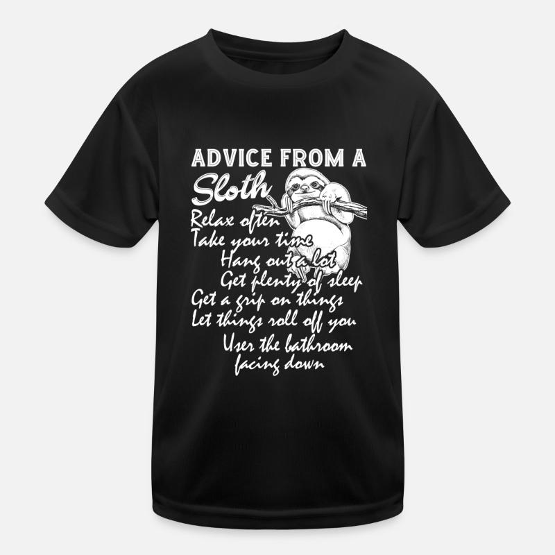 Advice From A Sloth Kids Functional T-Shirt
