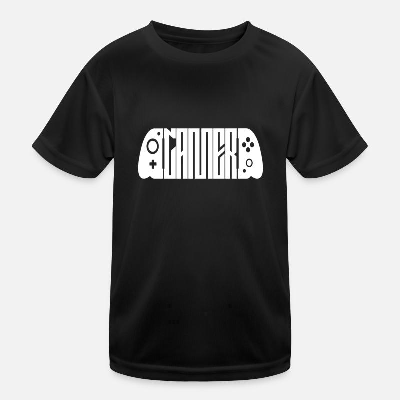 Gamer Simples Logo Gaming Lover Controller Kids Functional T-Shirt
