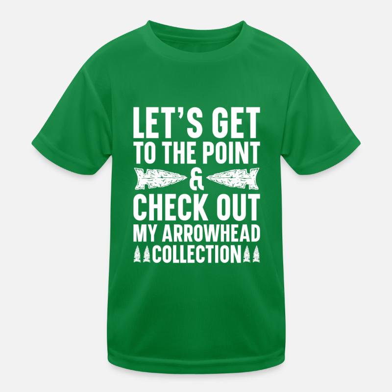 Pfeilspitzen Sammler Pfeilspitzen Sammlung Kinder Funktions-T-Shirt