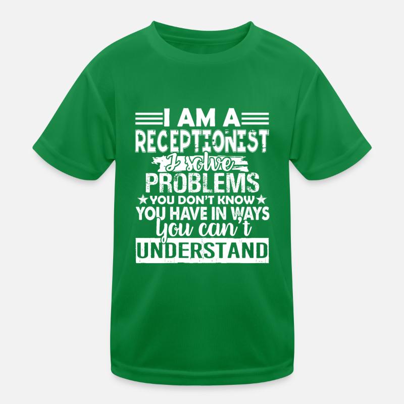 I Am A Receptionist Kids Functional T-Shirt