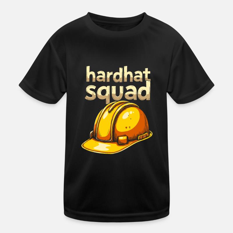 Construction Worker Cadre Kids Functional T-Shirt