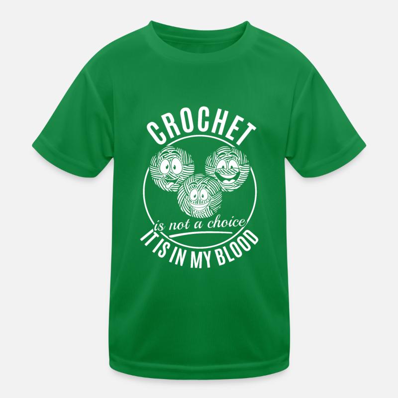Le crochet n’est pas un choix, c’est dans mon sang - Drôle T-shirt sport Enfant