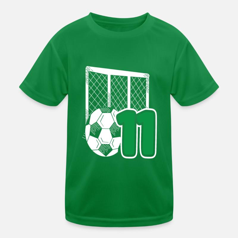 Fußball Geburtstag 11-Jährige Kindergeburtstag Kinder Funktions-T-Shirt