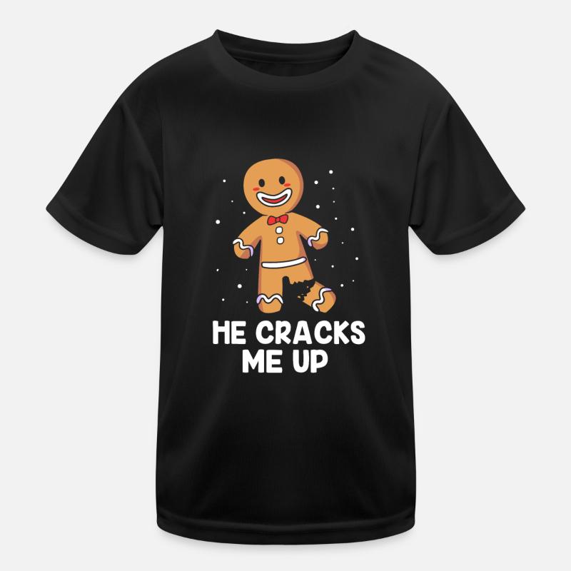 Lebkuchenmann Lebkuchenherz Lebkuchen Naschen Kinder Funktions-T-Shirt