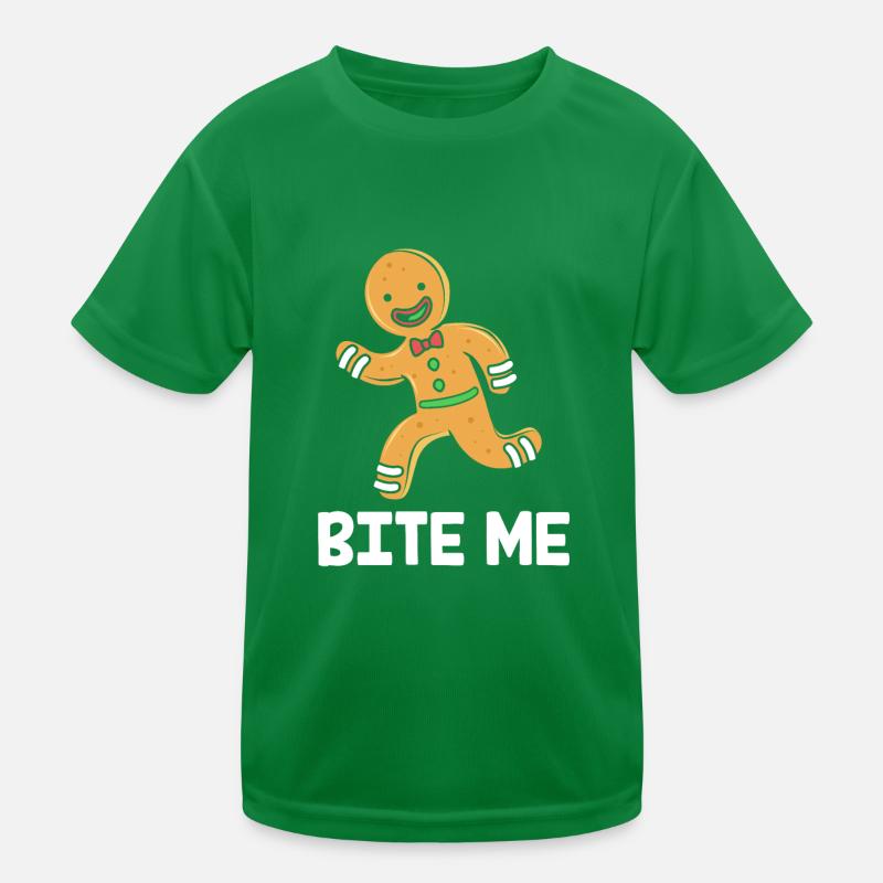 Lebkuchenmann Lebkuchenherz Lebkuchen Naschen Kinder Funktions-T-Shirt