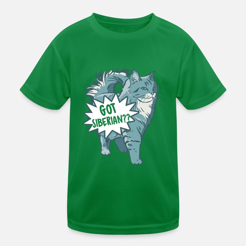 Got Siberian Cat Kids Functional T-Shirt