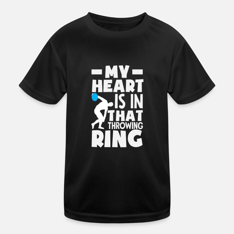 Lancer du disque Athlète Cadeau d’athlète T-shirt sport Enfant