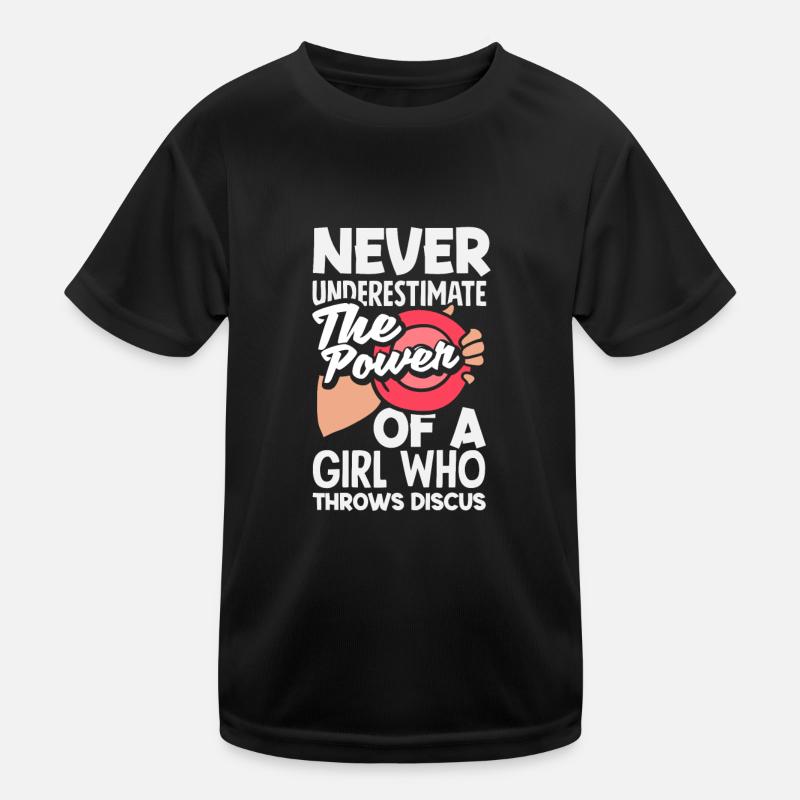 Lancer du disque Athlète Cadeau d’athlète T-shirt sport Enfant