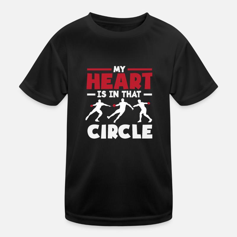 Lancer du disque Athlète Cadeau d’athlète T-shirt sport Enfant