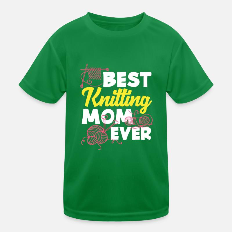 Beste Strick Mama Aller Zeiten Kinder Funktions-T-Shirt