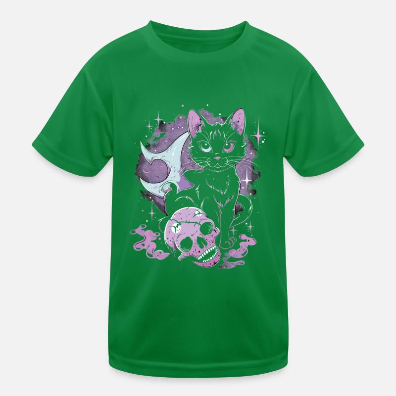 Kawaii Chat Pastel Goth Diabolique T-shirt sport Enfant
