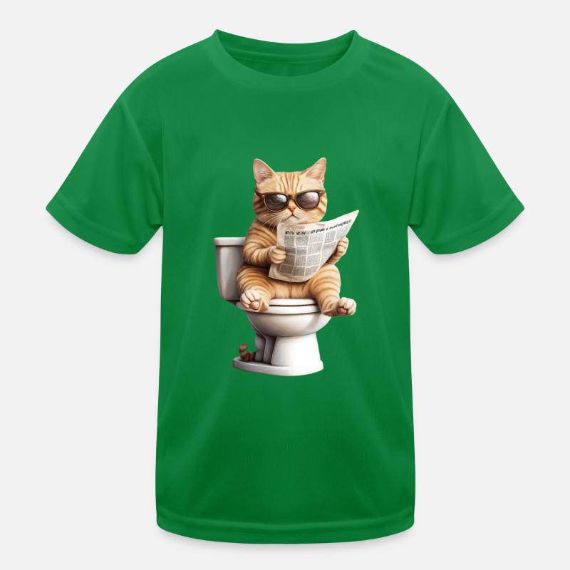 Drôle de chat chat propriétaire de chat Loo Cat Pet T-shirt sport Enfant