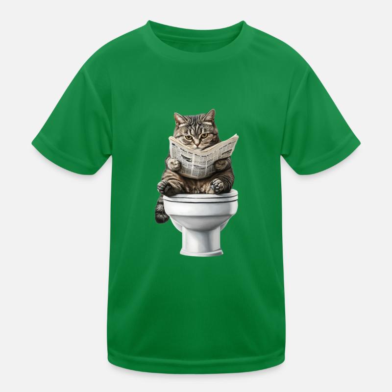 Drôle de chat chat propriétaire de chat Loo Cat Pet T-shirt sport Enfant