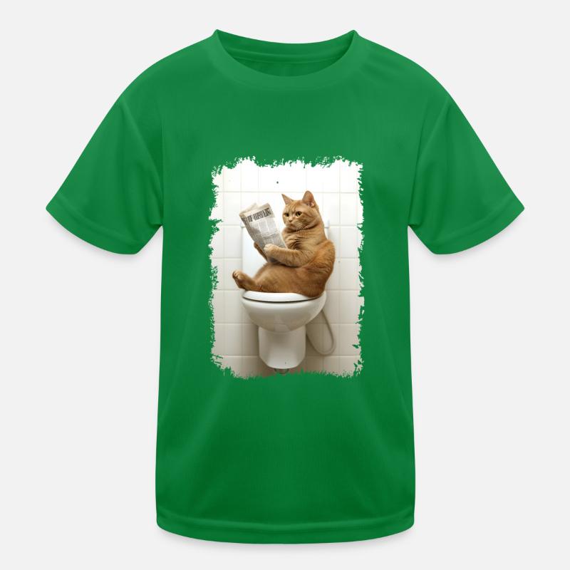 Drôle de chat chat propriétaire de chat Loo Cat Pet T-shirt sport Enfant