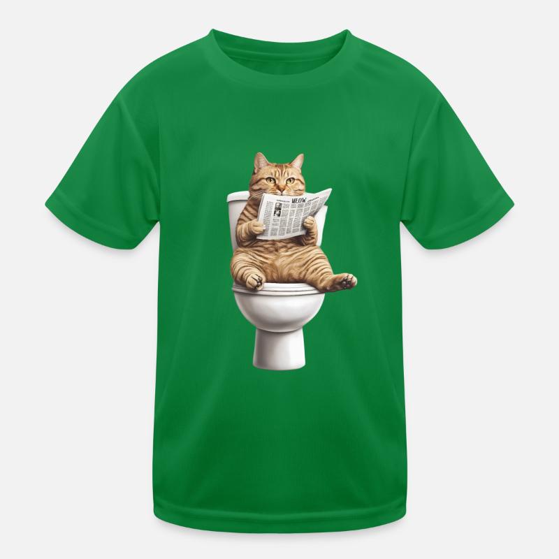 Drôle de chat chat propriétaire de chat Loo Cat Pet T-shirt sport Enfant