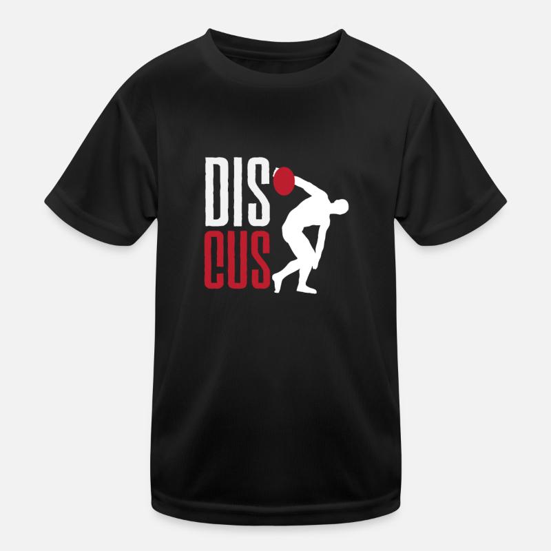 Lancer du disque Athlète Cadeau d’athlète T-shirt sport Enfant