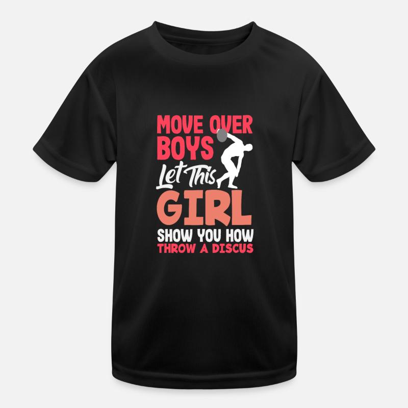 Lancer du disque Athlète Cadeau d’athlète T-shirt sport Enfant