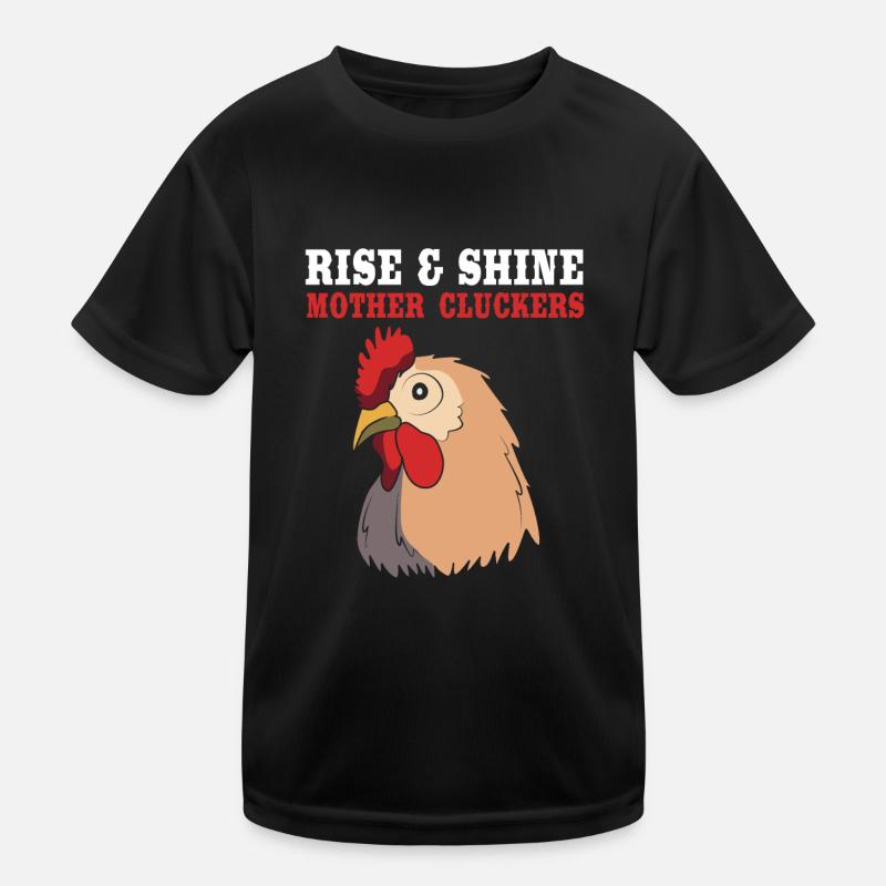 Chicken Poultry Kids Functional T-Shirt