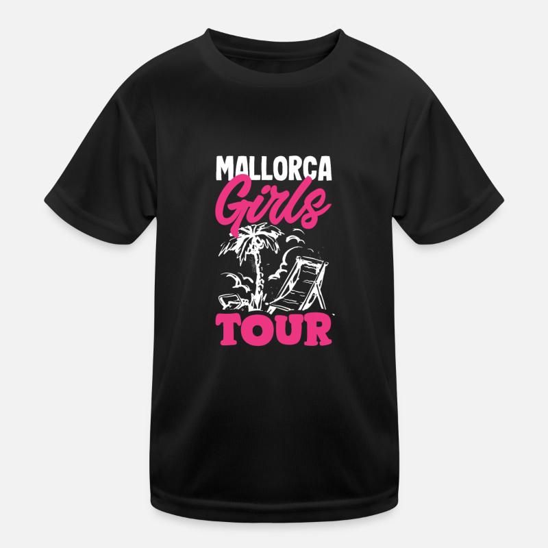 Mallorca Party Crew Mallorca Urlaub Kinder Funktions-T-Shirt
