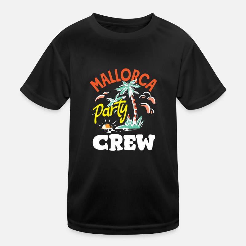 Mallorca Party Crew Mallorca Urlaub Kinder Funktions-T-Shirt