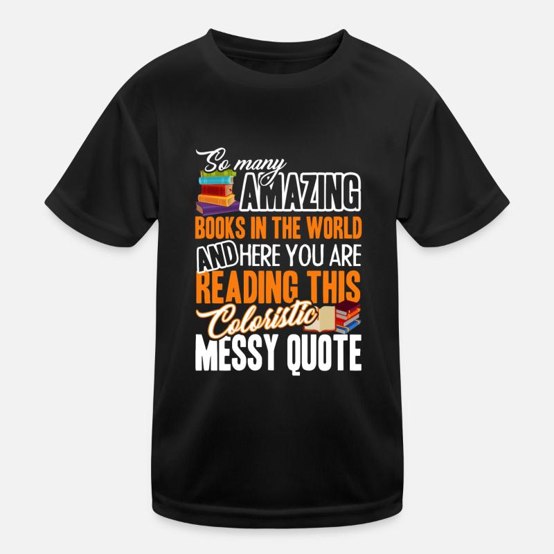 Book Funny Books Kids Functional T-Shirt