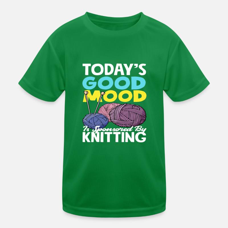 Stricken Kinder Funktions-T-Shirt