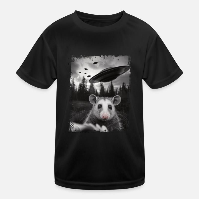 Funny Opossum Possum Weird Stuff Meme Design Kids Functional T-Shirt