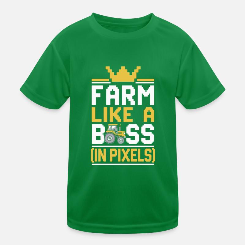 Farming Simulator Virtual Farming Game Fan Farm Kinder Funktions-T-Shirt