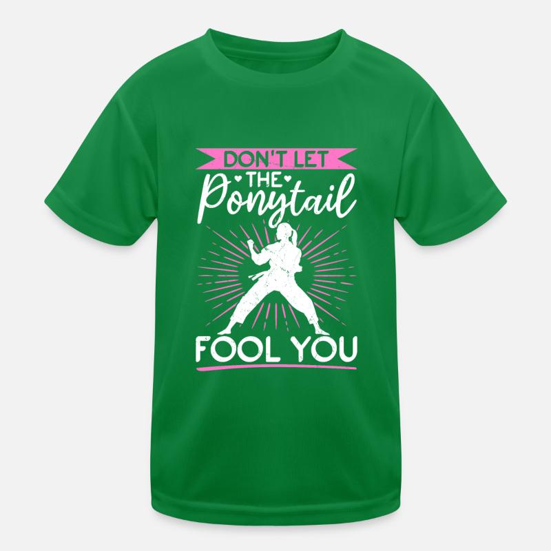 Ne laissez pas la queue de cheval vous tromper - Muay Thai drôle T-shirt sport Enfant