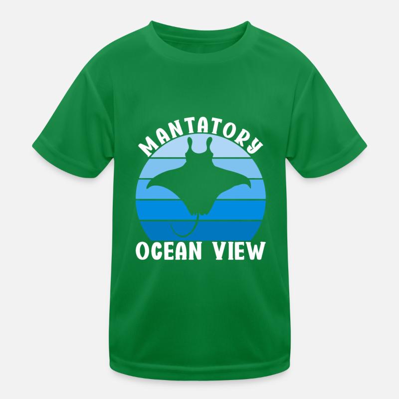 Mantarochen Großer Manta Meeresbewohner Kinder Funktions-T-Shirt
