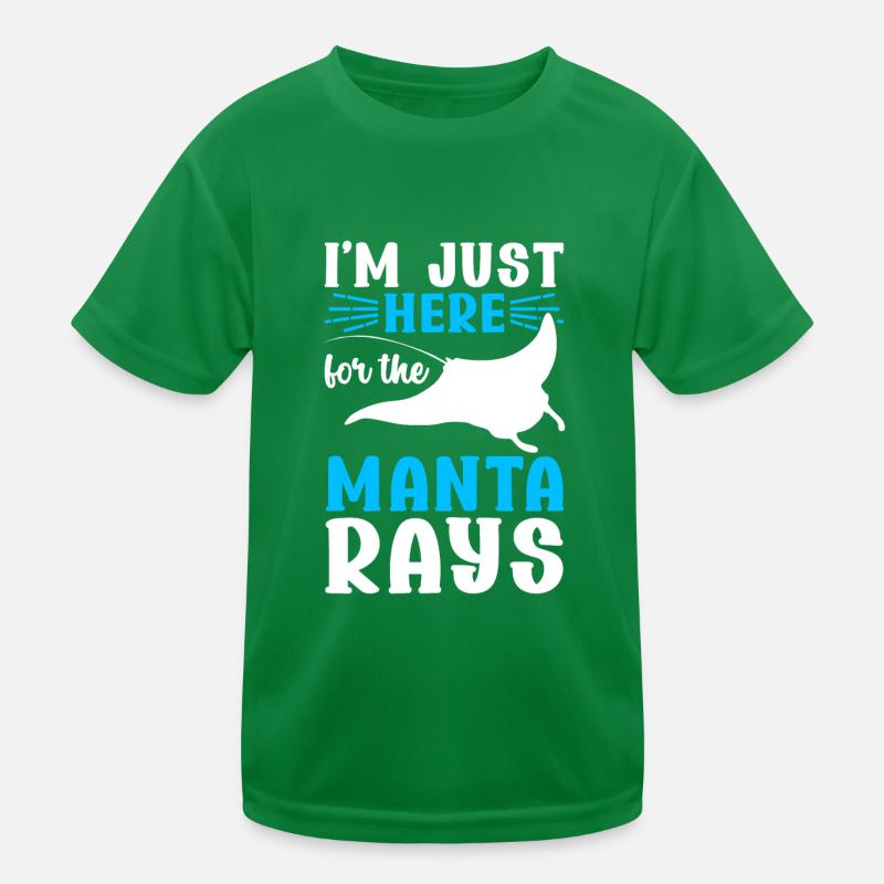 Mantarochen Großer Manta Meeresbewohner Kinder Funktions-T-Shirt