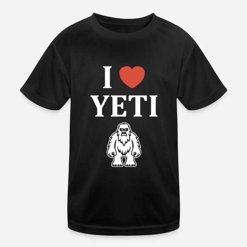 Yeti - Kids Functional T-Shirt - black
