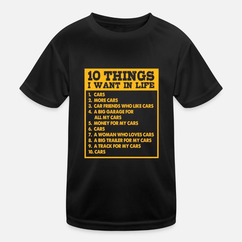 Autofahrer Kinder Funktions-T-Shirt