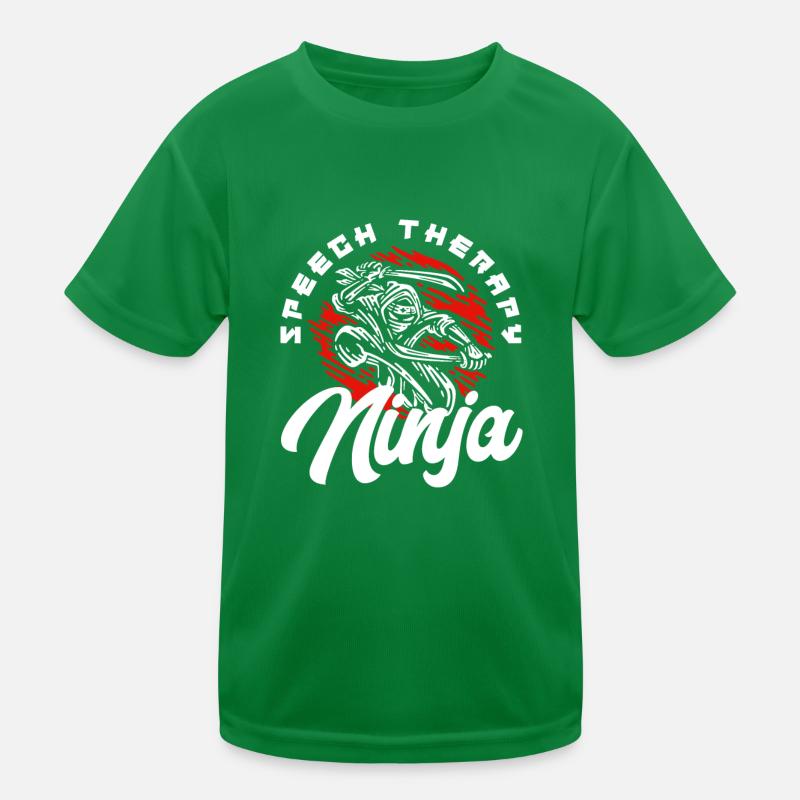 Speech Therapy Ninja for Speech Therapists Kids Functional T-Shirt