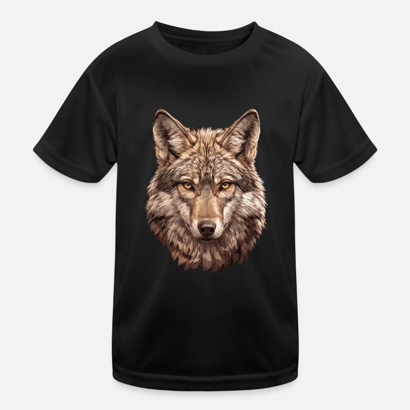 Kojoten Kojote Kinder Funktions-T-Shirt
