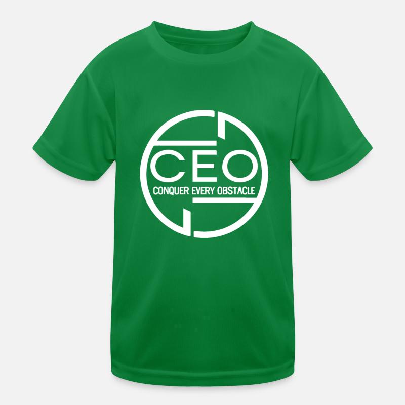 CEO: Conquer Every Obstacle Kids Functional T-Shirt