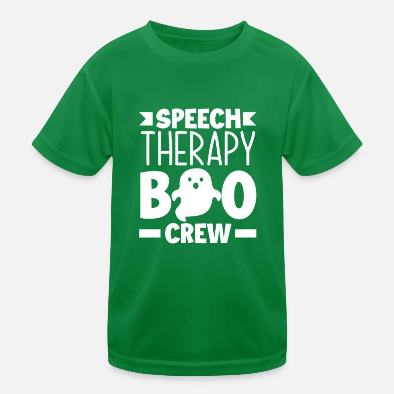 Speech Therapist Boo Crew Ghosts Kids Functional T-Shirt