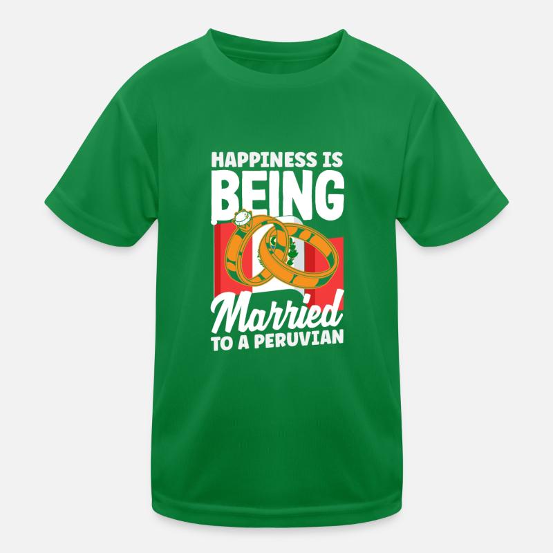 Peru Peruaner Geschenk Kinder Funktions-T-Shirt