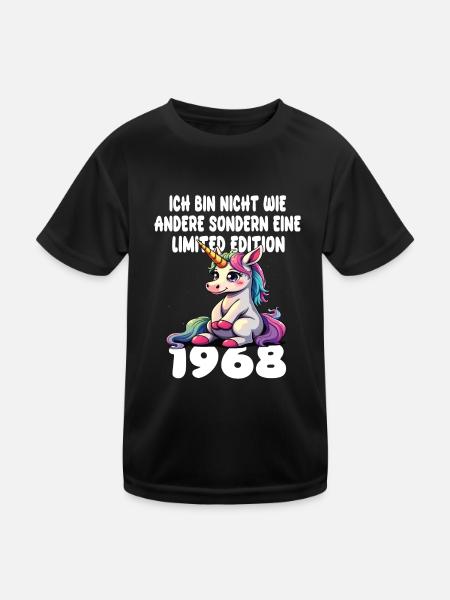 Edition Limitée 1968 Anniversaire Né 1968 - T-shirt sport Enfant - noir - Devant