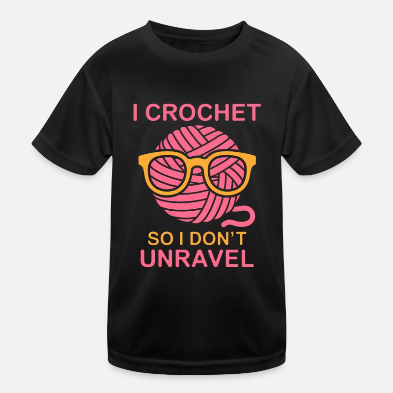 Crochet Saying Wool Funny Crochet Gift Kids Functional T-Shirt