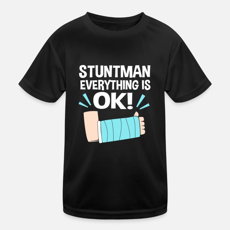 Broken Arm Bone Fracture Kids Functional T-Shirt